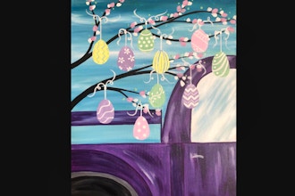 Virtual Paint Nite: Happy Easter Old Truck (Ages 13+)